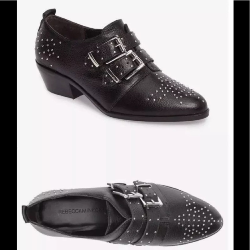 REBECCA MINKOFF Astral Buckle Stud Bootie Size 9.5